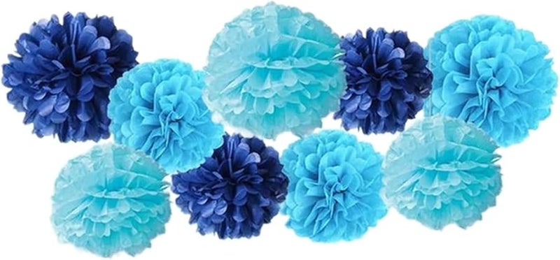 Paper Flower Balls Set DIY Colored Ball Wedding Bridal Shower Birthday Christmas New Year Party Decor Garland 10sets Color 2 - Image 1