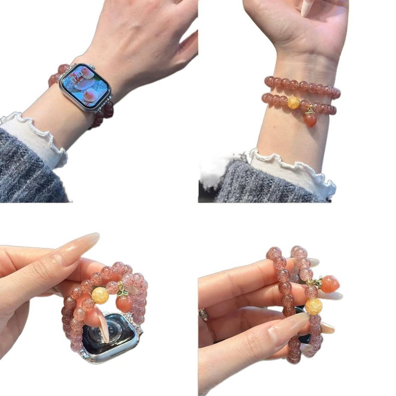 سوار ساعة ذكية سوار راتنج متوافق مع Apple Watch / SE بملاءمة قابلة للتعديل وحزام بديل للاستخدام اليومي باللون أسود قابل للتعديل 15cm - Senko Aura - Image 2