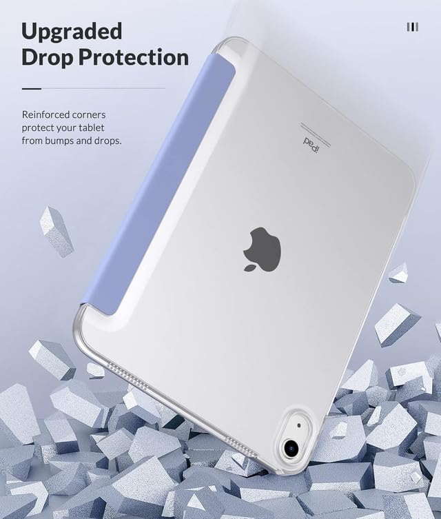 Boxome Tablet Case Cover for Apple iPad Pro 11 inch (2nd|3rd|4th Gen) [Auto Sleep/Wake Cover] [Pencil Holder] [Trifold Stand] [Frosted Back] - Lavender - Image 4