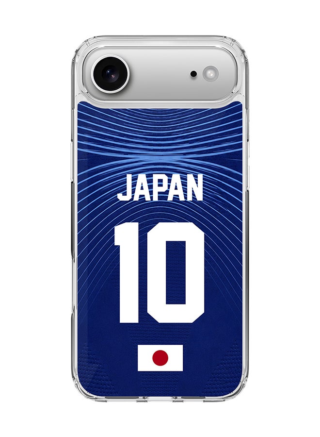 Stylizedd Classic Clear Magnetic Case for Apple iPhone Air , Hybrid Soft Case Flexible Edges Anti Drop TPU PC Gel Thin Transparent Cover [ Designed for Apple iPhone Air ] - Football Team Japan World Cup 2026 - Image 1