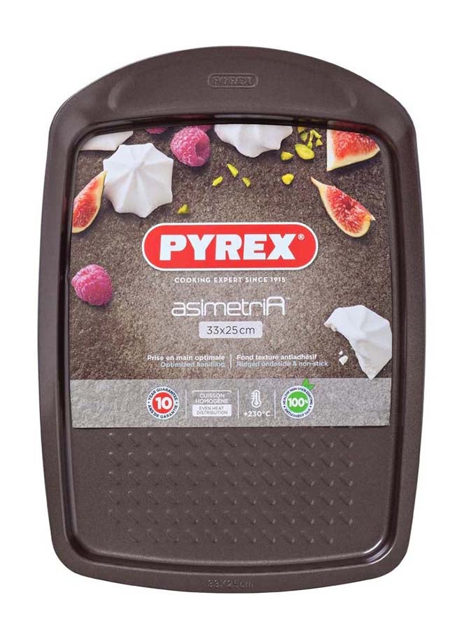 Pyrex Asimetria Baking Tray 33x25cm Brown - Image 2