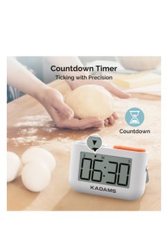 SYOSI Timer, Digital Kitchen Timer Clock for Cooking, Magnetic Timer for Kids, Desk Productivity Countdown Timer with Flip Stand, Sound Adjustable, Count-up Timer for Classroom,Baking, Study, Gym  - Image 4