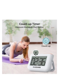 SYOSI Timer, Digital Kitchen Timer Clock for Cooking, Magnetic Timer for Kids, Desk Productivity Countdown Timer with Flip Stand, Sound Adjustable, Count-up Timer for Classroom,Baking, Study, Gym  - Image 2