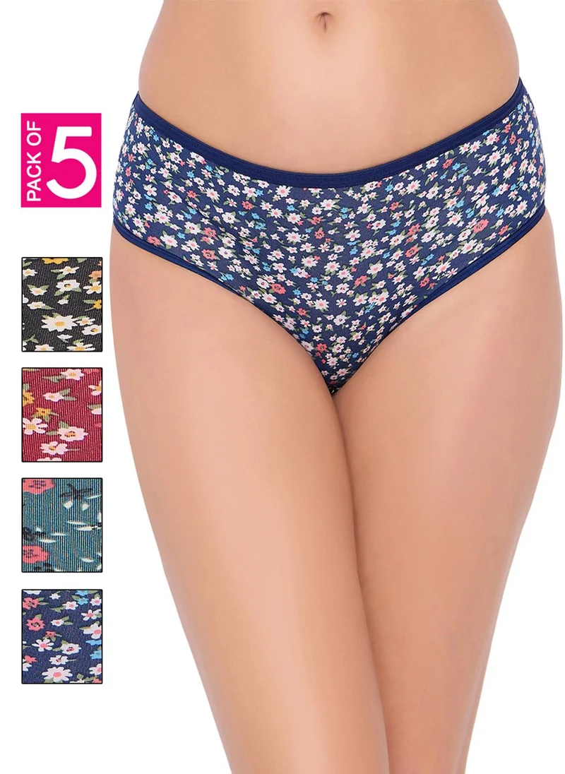 كلوفيا Clovia Pack of 5 Mid-Waist Hipster Panties