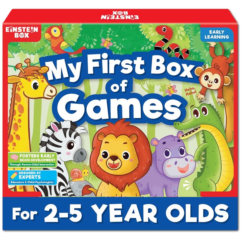 Einstein Box صندوق الألعاب الأول الخاص بي - لعبة لوحية للأطفال من 2-5 سنوات | 2 لاعبين | أعمار 2-5 | تعليمية - Image 1