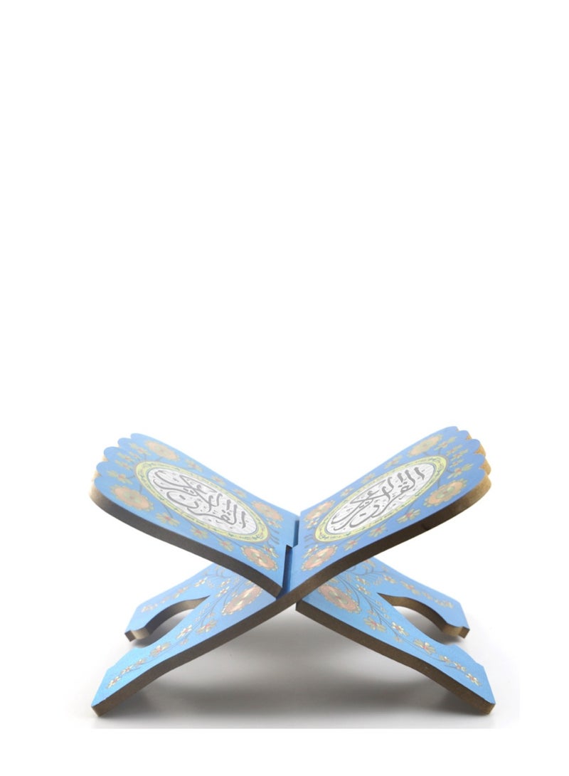 Y&D Quran Book Stand, Quran Holder Book Stand, Foldable Wooden Book Stand with Intricate Carvings for Bible Quran Eid Mubarak Ornament  - Image 2