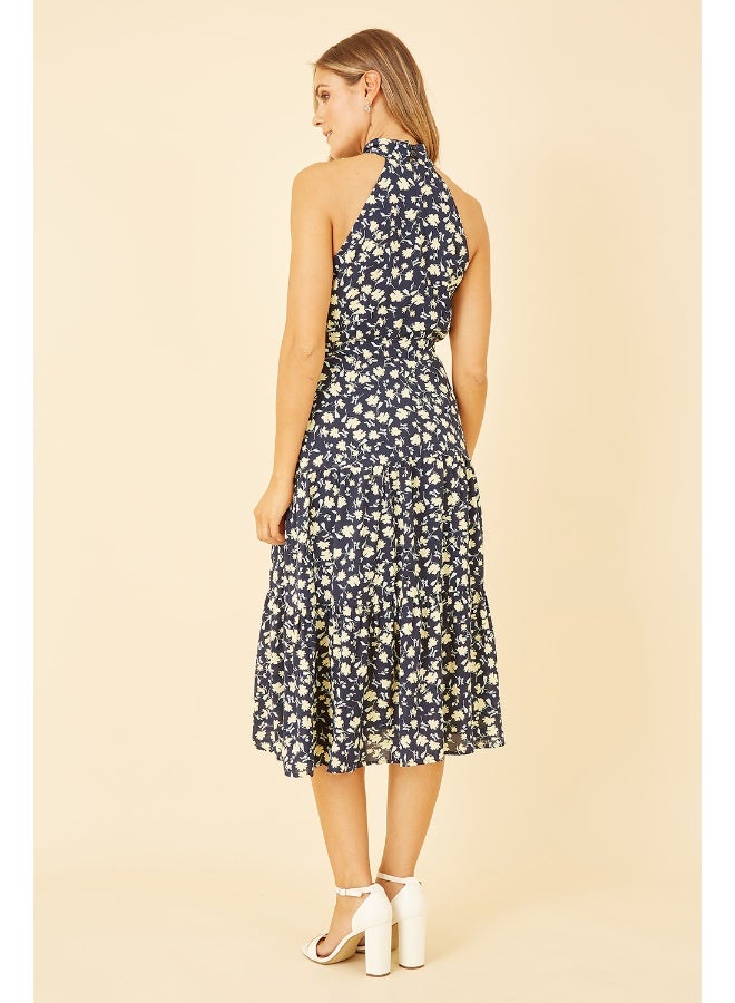 MELA LONDON Floral Print Halter Dress - Image 4