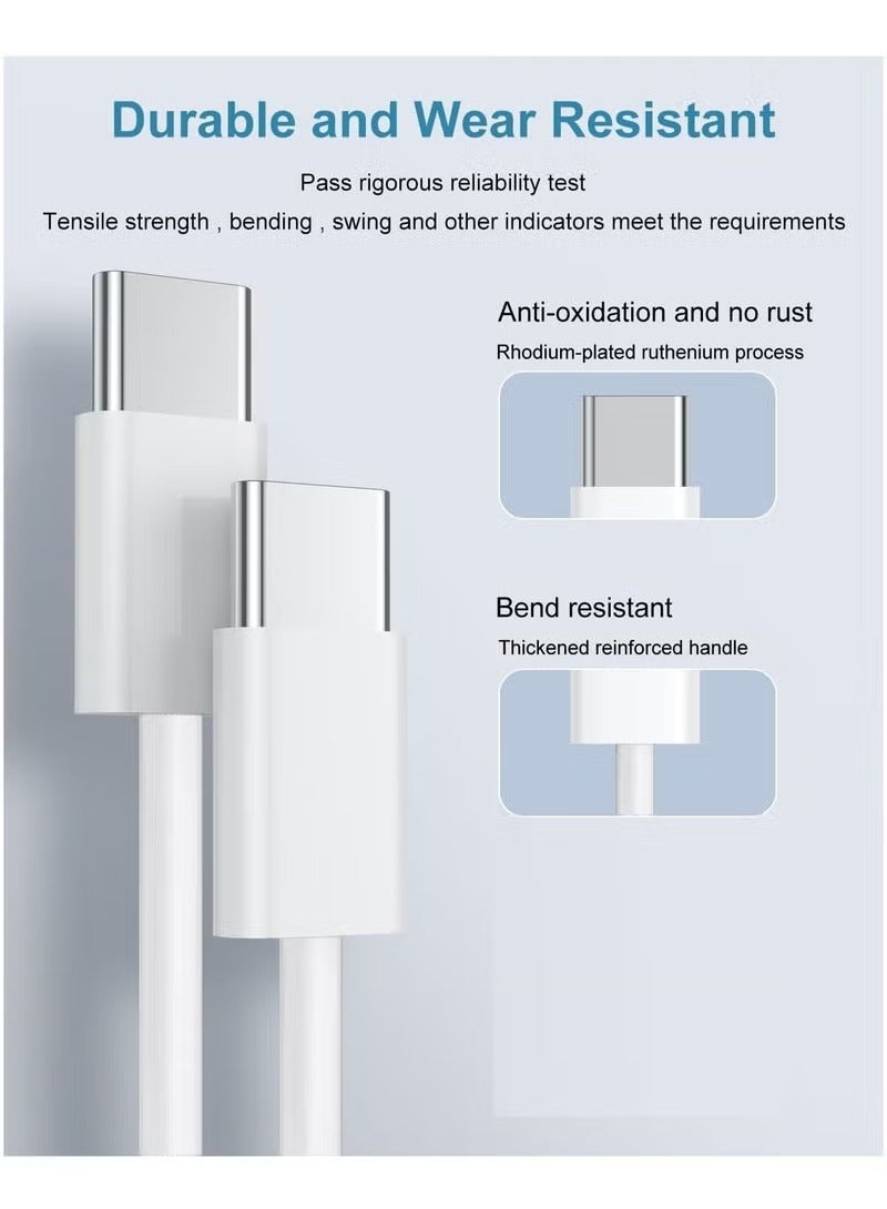 iPhone 16, iPhone15 Pro Max Charger With USB C Port 35 Watt with 1M iPhone Fast Charging Cord Type C to C for iPhone 16 / 15 Pro max/15 Pro/15 plus/15, Samsung S24 and all USB C mobiles / Tabs - Image 5