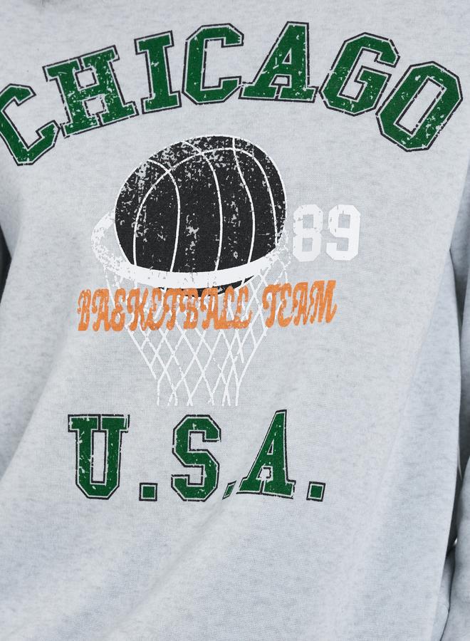 تايك تو سويت شيرت بقصة عادية وطبعة جرافيك - Image 3