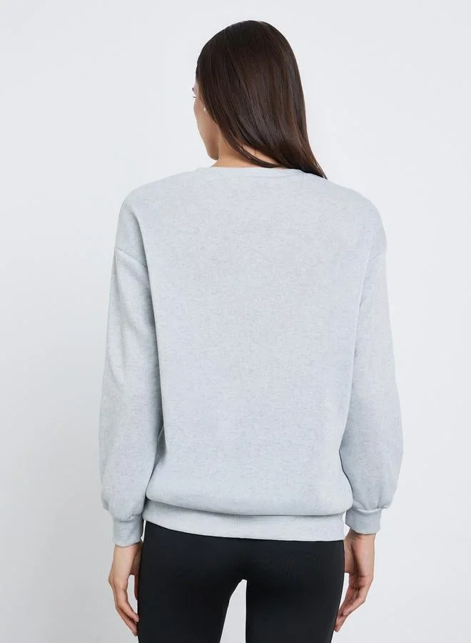 Take Two  Take Two Grey Chicago Graphic Regular Fit Sweatshirt for Women | Best Price UAE