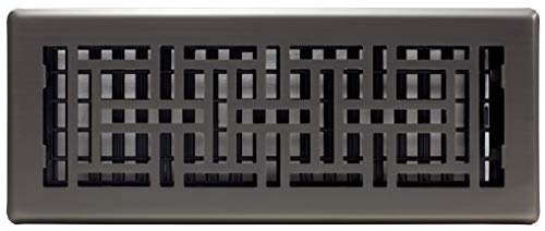 Decor Grates AJH412-GM Oriental Floor Register, 4x12 Inches, Gun Metal , 1-Pack - Image 3