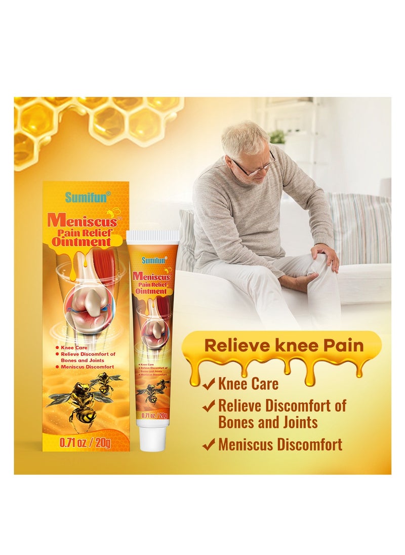 Sumifun (5pcs) Bee Venom Soothing Gel, Joint Care Cream, Bee Gel Soothing Cream, Repair Damaged Tendons, Relieve Tension and Pain, Joint and Muscle Pain Relief Cream  - Image 2