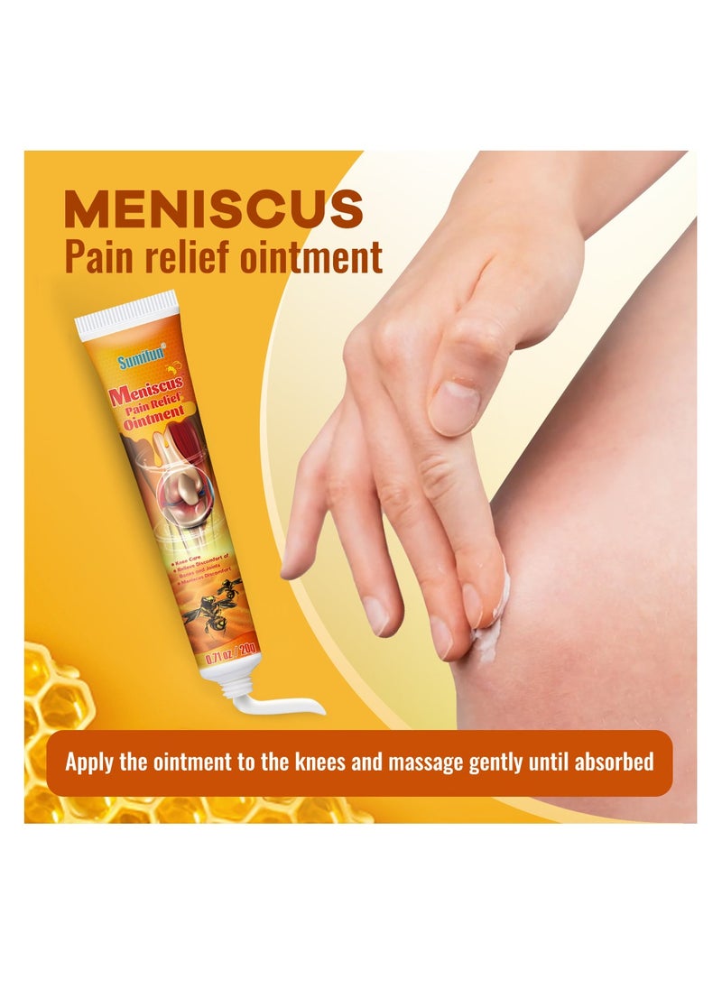 Sumifun (5pcs) Bee Venom Soothing Gel, Joint Care Cream, Bee Gel Soothing Cream, Repair Damaged Tendons, Relieve Tension and Pain, Joint and Muscle Pain Relief Cream  - Image 3