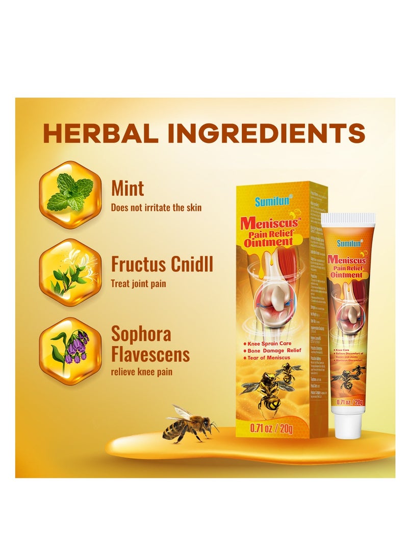 Sumifun (5pcs) Bee Venom Soothing Gel, Joint Care Cream, Bee Gel Soothing Cream, Repair Damaged Tendons, Relieve Tension and Pain, Joint and Muscle Pain Relief Cream  - Image 5
