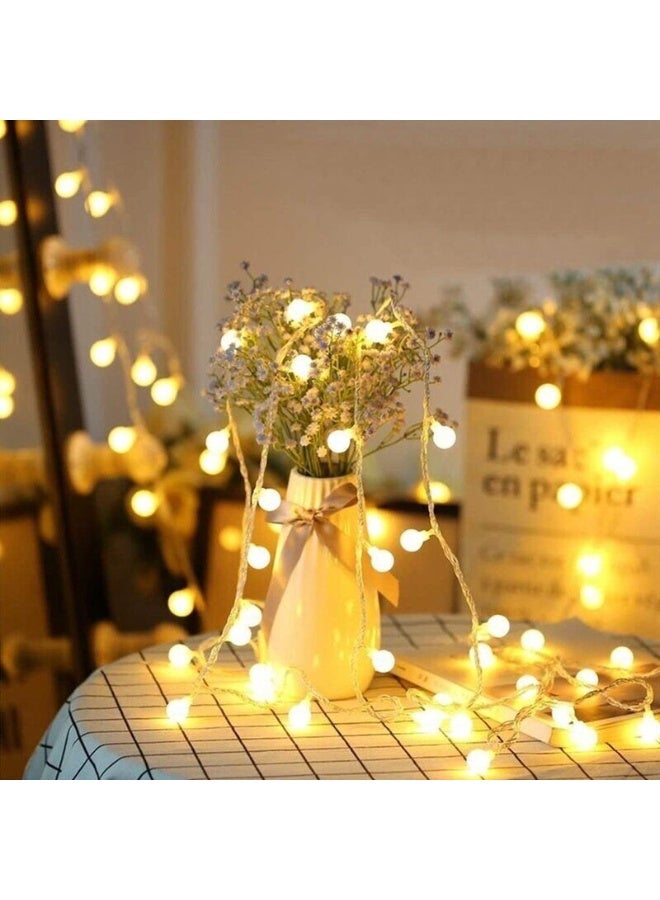 LED String Lights 10M String with 80 Lights 6M String with 40 Lights Bubble Fairy String Lights Ball Blubs Christmas Light Wedding Party Room Lamp Battery Operated Home Decor Light Christmas Tree Decoration Hanging Night Light - Image 5