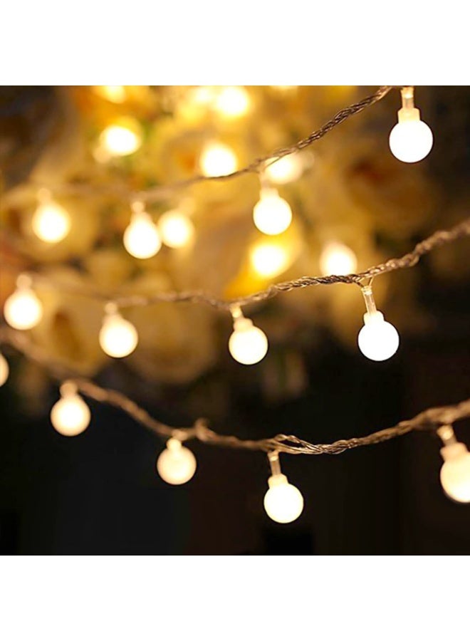 LED String Lights 10M String with 80 Lights 6M String with 40 Lights Bubble Fairy String Lights Ball Blubs Christmas Light Wedding Party Room Lamp Battery Operated Home Decor Light Christmas Tree Decoration Hanging Night Light - Image 2