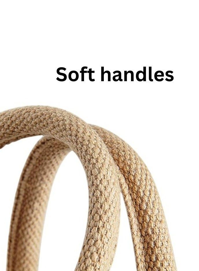 Pearl Coast حقيبة جوت تذكارية من دبي - حقائب EcoChic القابلة لإعادة الاستخدام | عبوة من 3 | متينة، أنيقة وقابلة لإعادة الاستخدام - Image 3