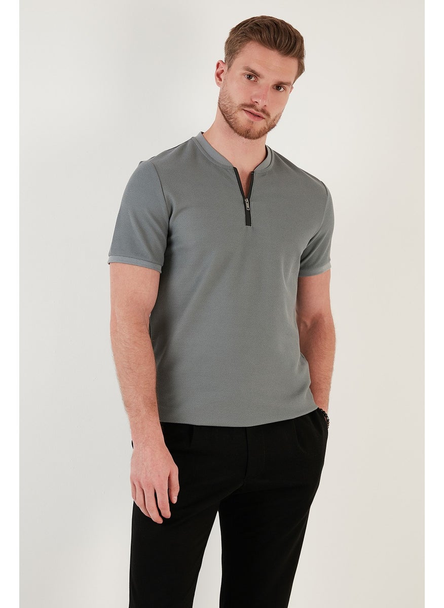 Cotton Regular Fit Half Zipper T Shirt Men's T Shirt 5902653 - pzsku/Z387C3973B9E22566893FZ/45/_/1741278755/4e2d7b93-a25e-4b18-ba0a-53ad2c572d40