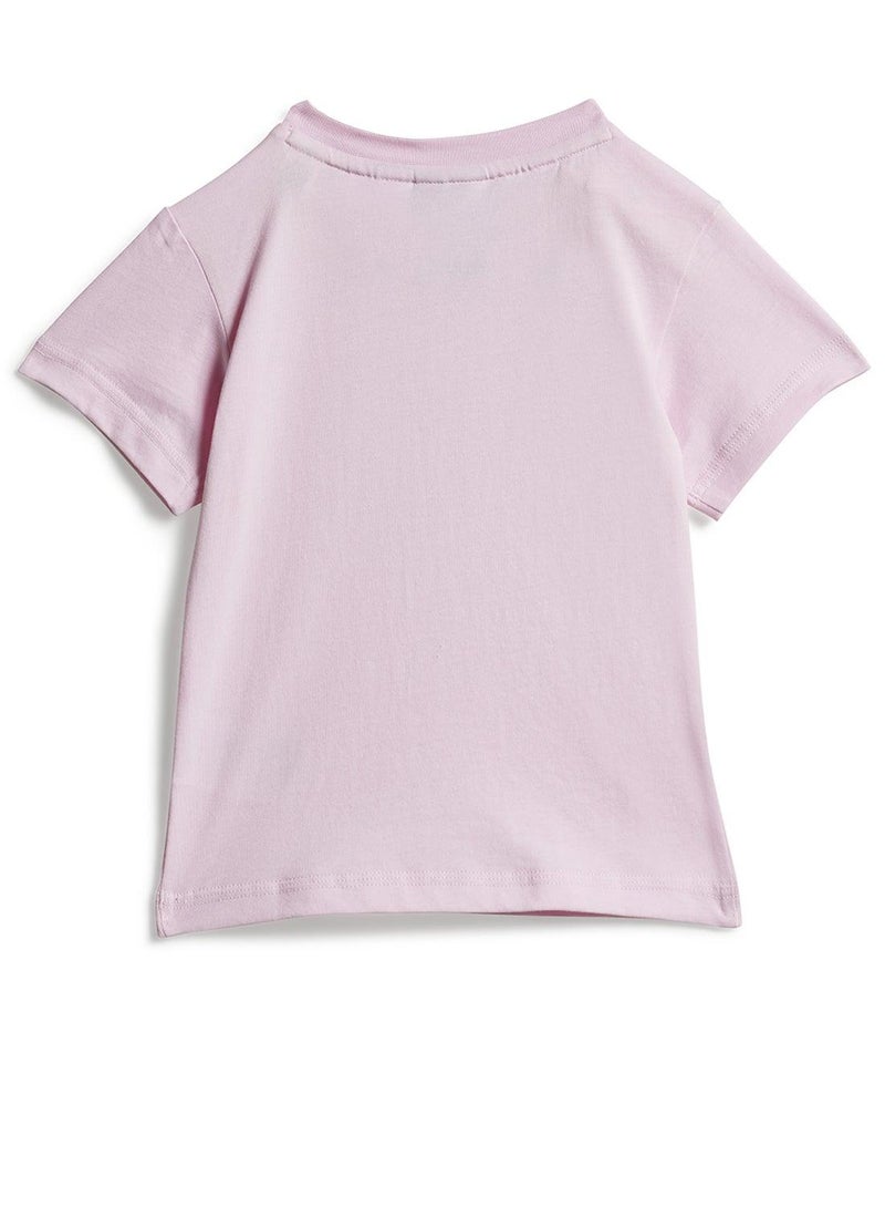 adidas بدلة تدريب صيفية وردية للأطفال الرضع - أشهر - Image 3