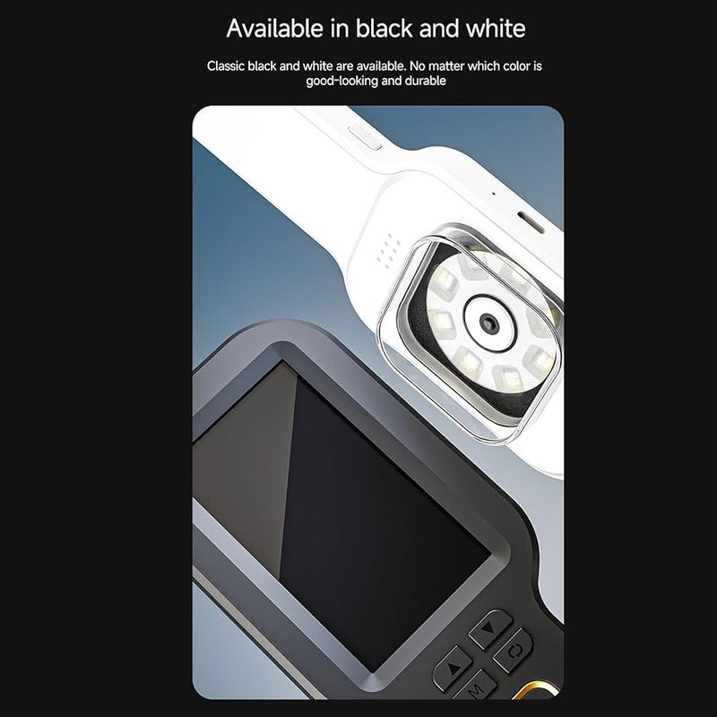 Fockety Portable Digital Microscope 5X 500X Zoom Double Lens HD Focus Black - Image 5