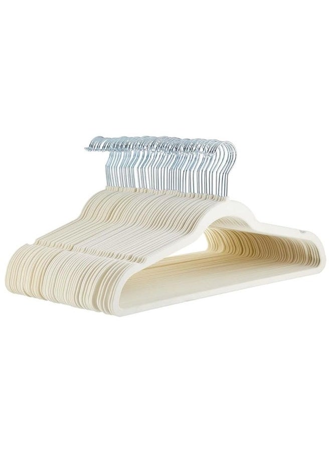 Non-Slip Velvet Hangers - Suit Hangers Ultra Thin Space Saving 360 Degree Swivel Hook Strong and Durable Clothes Hangers Hold Up-to 10 Lbs (25, Beige) - pzsku/Z387C504F47941EC9A564Z/45/_/1727100629/1c5233dc-8b7e-4cc9-9401-f69920896e3c