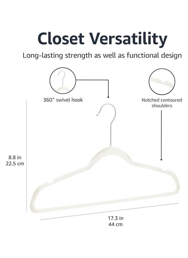 Non-Slip Velvet Hangers - Suit Hangers Ultra Thin Space Saving 360 Degree Swivel Hook Strong and Durable Clothes Hangers Hold Up-to 10 Lbs (25, Beige) - pzsku/Z387C504F47941EC9A564Z/45/_/1727100726/a19a930a-974f-4d55-acea-1b88ff492740