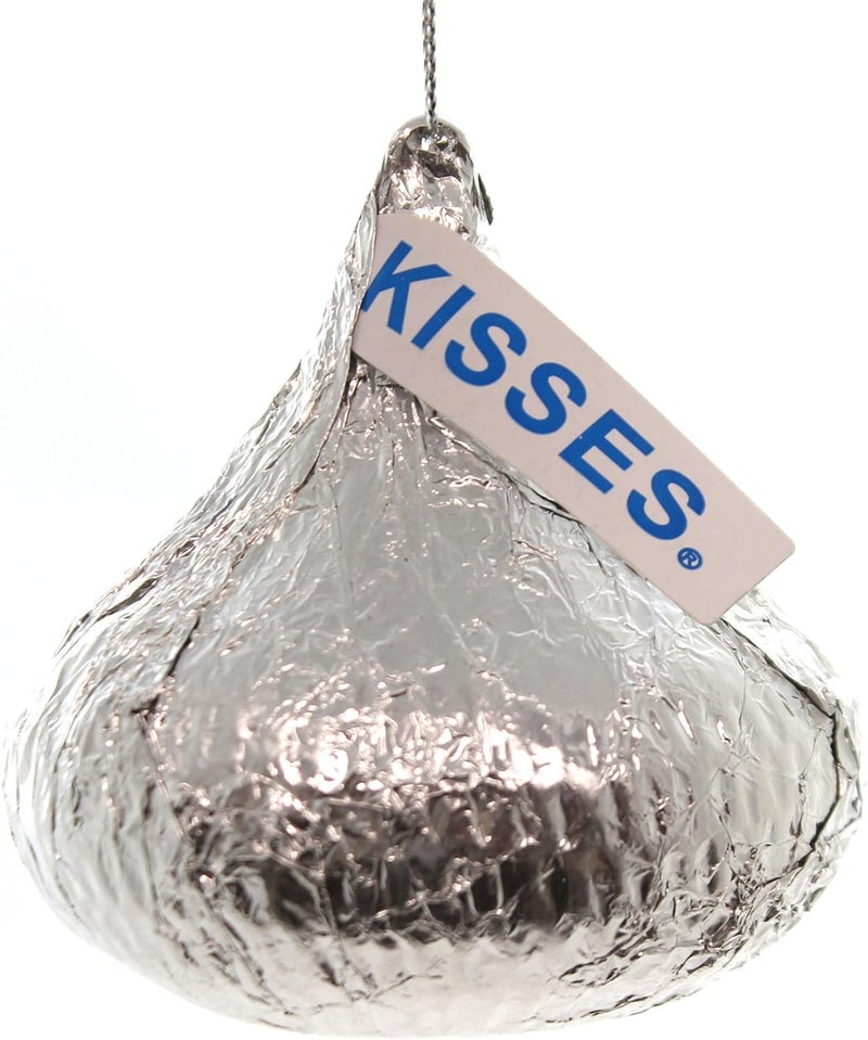 Kurt Adler Hershey Kisses Christmas Ornament by Kurt Adler - Silver Hanging Decoration - Image 1