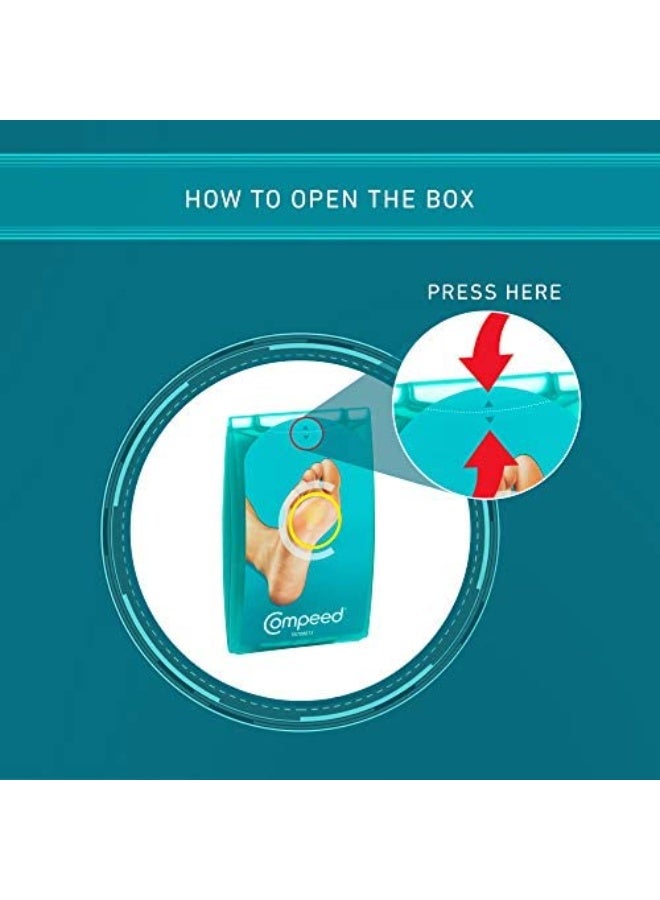 Compeed Callus Removal Bandage Strips For Under Foot Rubbing Protection, Breathable Callous Remover Pads For Feet Medium Size_6 Pcs Box Pack - Image 3