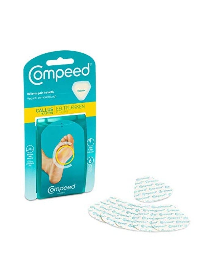 Compeed Callus Removal Bandage Strips For Under Foot Rubbing Protection, Breathable Callous Remover Pads For Feet Medium Size_6 Pcs Box Pack - Image 2