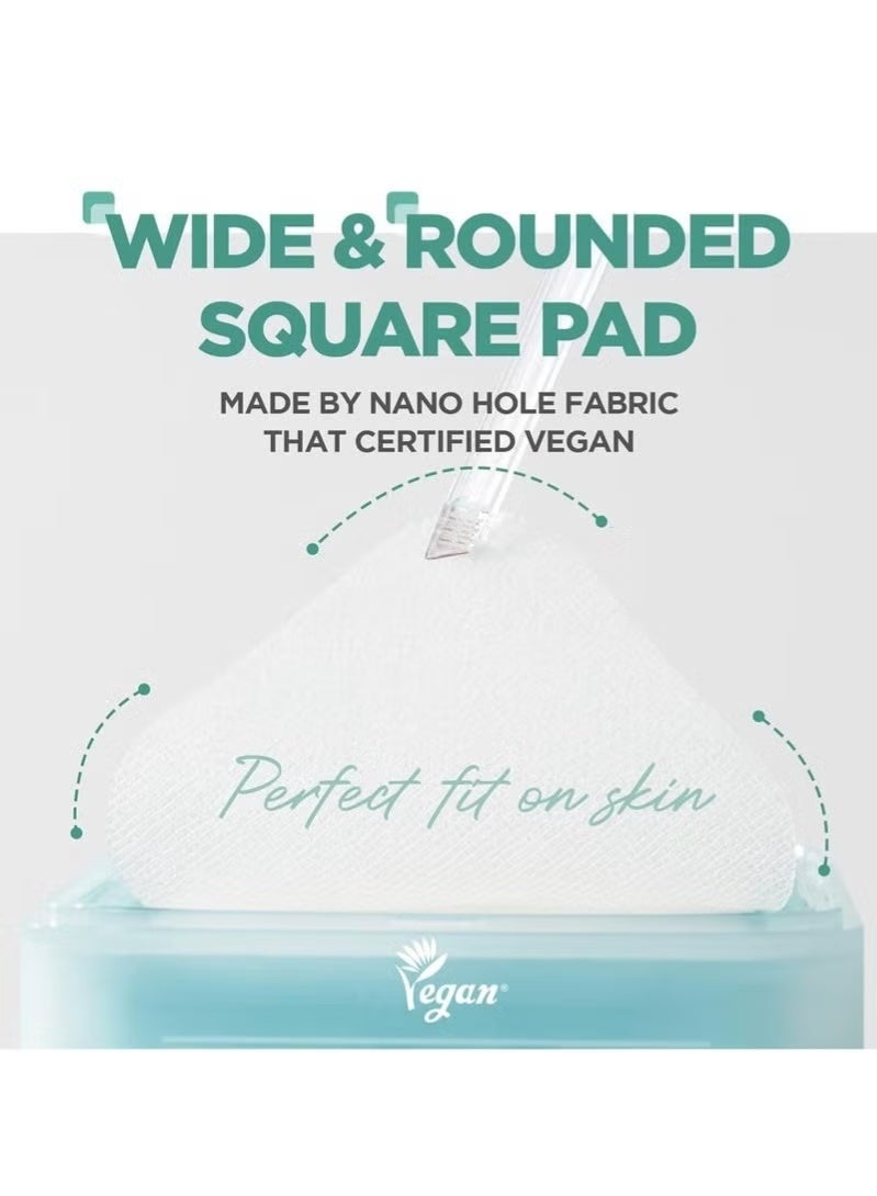 ميدي هيل ضمادة الوجه ميدي هيل ماديكاسوسيد لعلاج عيوب البشرة - ضمادات قطنية مربعة مع عشبة سنتيلا اسياتيكا وضمادة وجه ماديكاسوسيد لعلاج عيوب البشرة وتحسين لون البشرة غير الموحد، مناديل نباتية، 100 منديل - Image 3