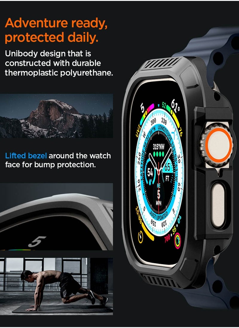 Spigen Lock Fit Apple Watch Ultra 2 Case / Apple Watch Ultra Case Cover 49mm with Secure Locking System - Black  - Image 4