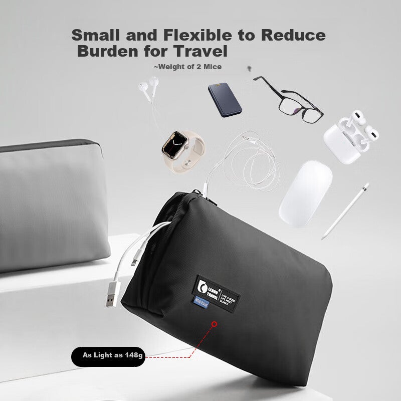 JD Jing Zao Right Away Digital Storage Bag, Power Bank, Laptop Charger, Earphones, Phone Accessories Pouch, Men's Travel Wallet, Passport Holder - Image 3