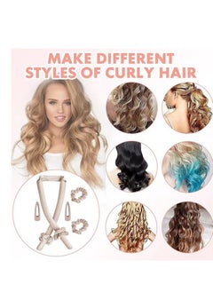 Daytoyz Heatless Curling Rod Headband – Premium Rods for Tight and Loose Curls - Mulberry Silk Wave Curler Soft Plush Cotton Filling Hairclips, Scrunchies  - Image 5