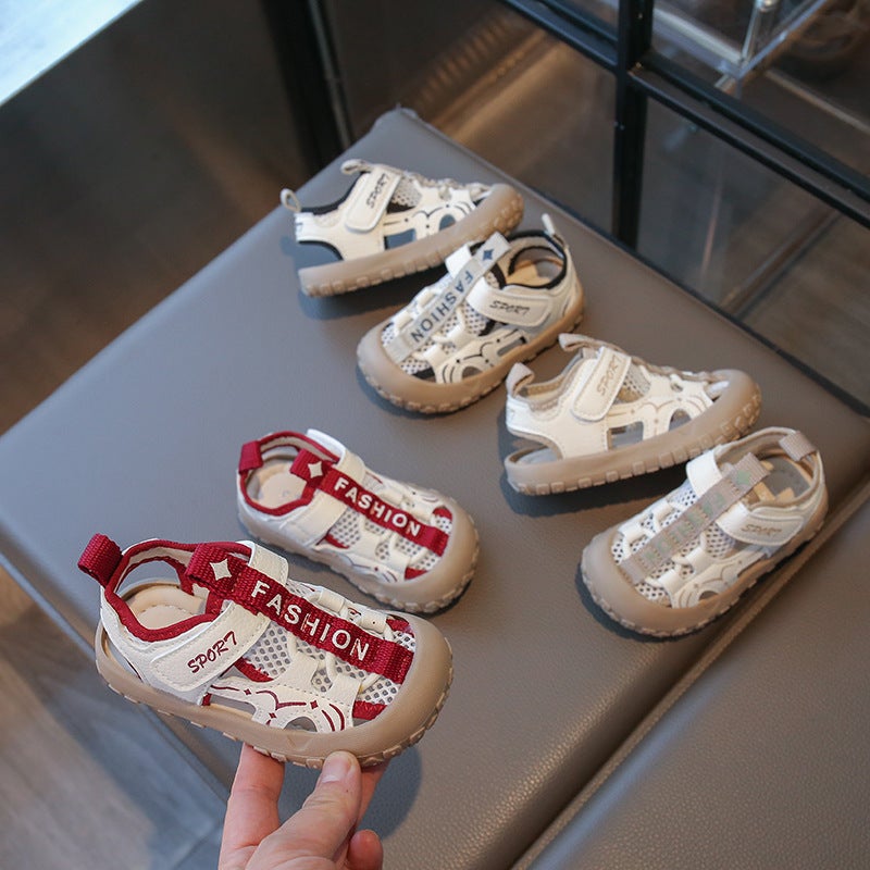 Children'S Breathable Mesh Sports Sandals Girls' Frame Shoes Kick-Proof Baotou Tracing Shoes - Image 2