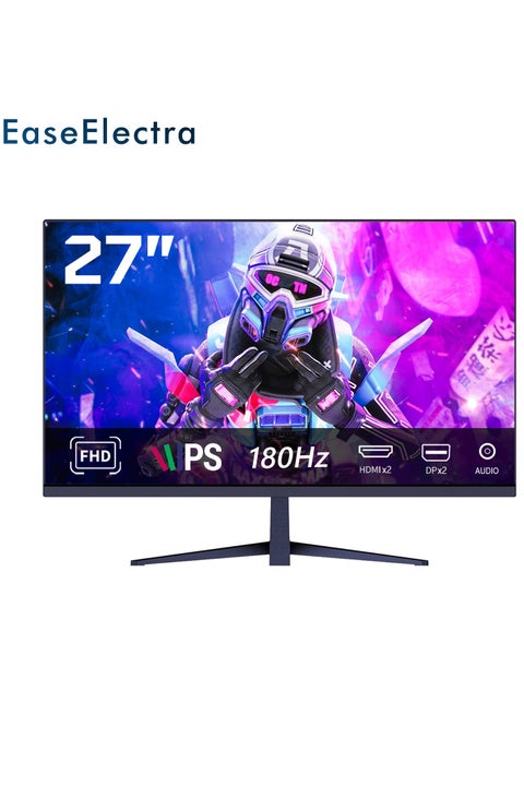 27 inch Gaming Monitor FHD (1920×1080) 180Hz (OC 240Hz) , IPS Borderless Screen, HDR10, 99% sRGB, 1ms (GTG), With AMD FreeSync Pro and G-Sync, Supported PS5 / Xbox Series X, 2 HDMI 2.1, 2 DP 1.4 and Headphone Port