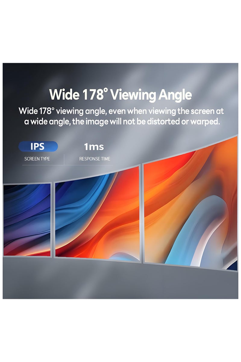 إيز إليكترا شاشة ألعاب 27 بوصة FHD (1920×1080) 180 هرتز (OC 240 هرتز)، شاشة IPS بدون حواف، HDR10، 99% sRGB، 1 مللي ثانية (GTG)، مع AMD FreeSync Pro وG-Sync، تدعم PS5 / Xbox Series X، 2 HDMI 2.1، 2 DP 1.4 ومنفذ سماعة رأس - Image 4