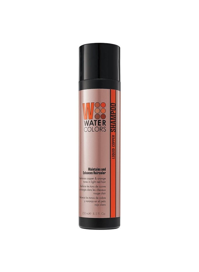 Watercolors - Color Depositing Sulfatefree Shampoo Maintains & Enhances Haircolor Hair Dye Maintenance Wash (Classic Liquid Copper 8.5 Fl Oz)2 Pack - Image 1