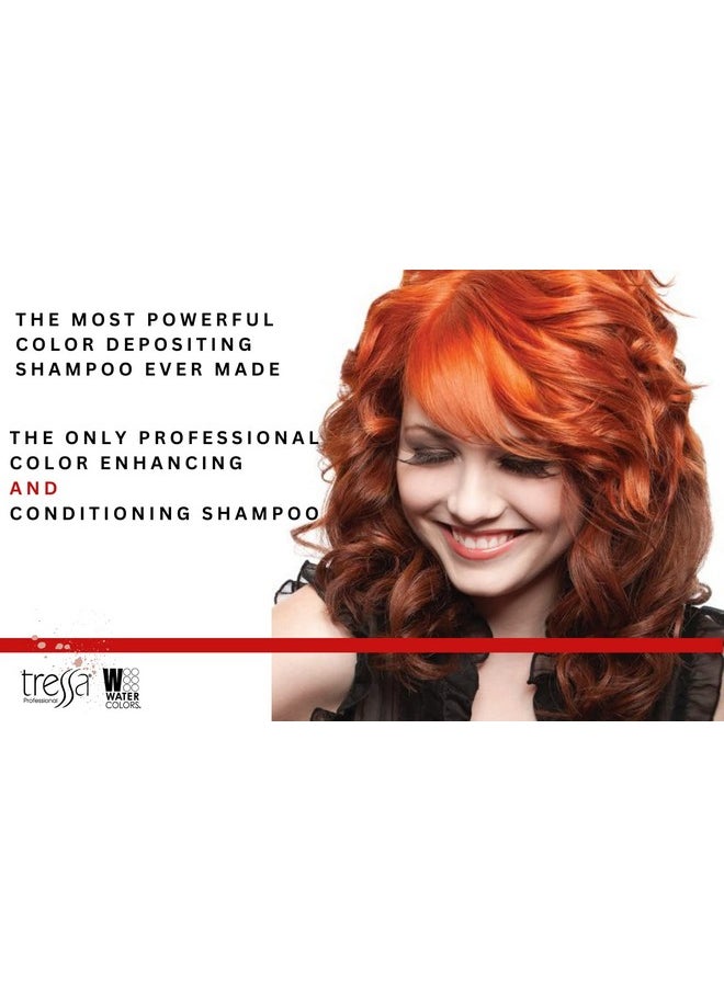 Watercolors - Color Depositing Sulfatefree Shampoo Maintains & Enhances Haircolor Hair Dye Maintenance Wash (Classic Liquid Copper 8.5 Fl Oz)2 Pack - Image 1