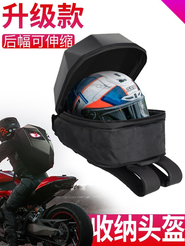 Loy Iron Man Motorcycle Backpack – Luminous LED Waterproof Cycling Bag for Men and Women - Image 5