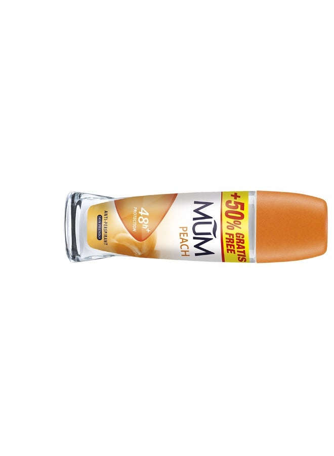 Mum Peach Deo Roll-On 75ml - Image 2