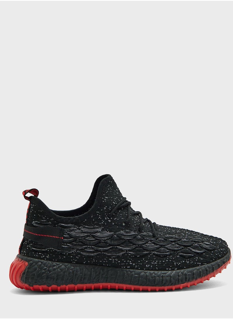 Geoomnii - Casual Lace Up High Top Sneakers - Image 1