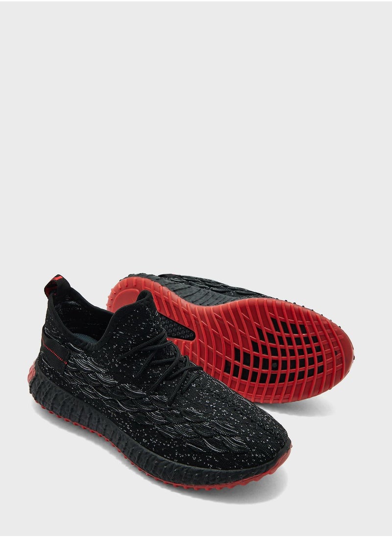 Geoomnii - Casual Lace Up High Top Sneakers - Image 1