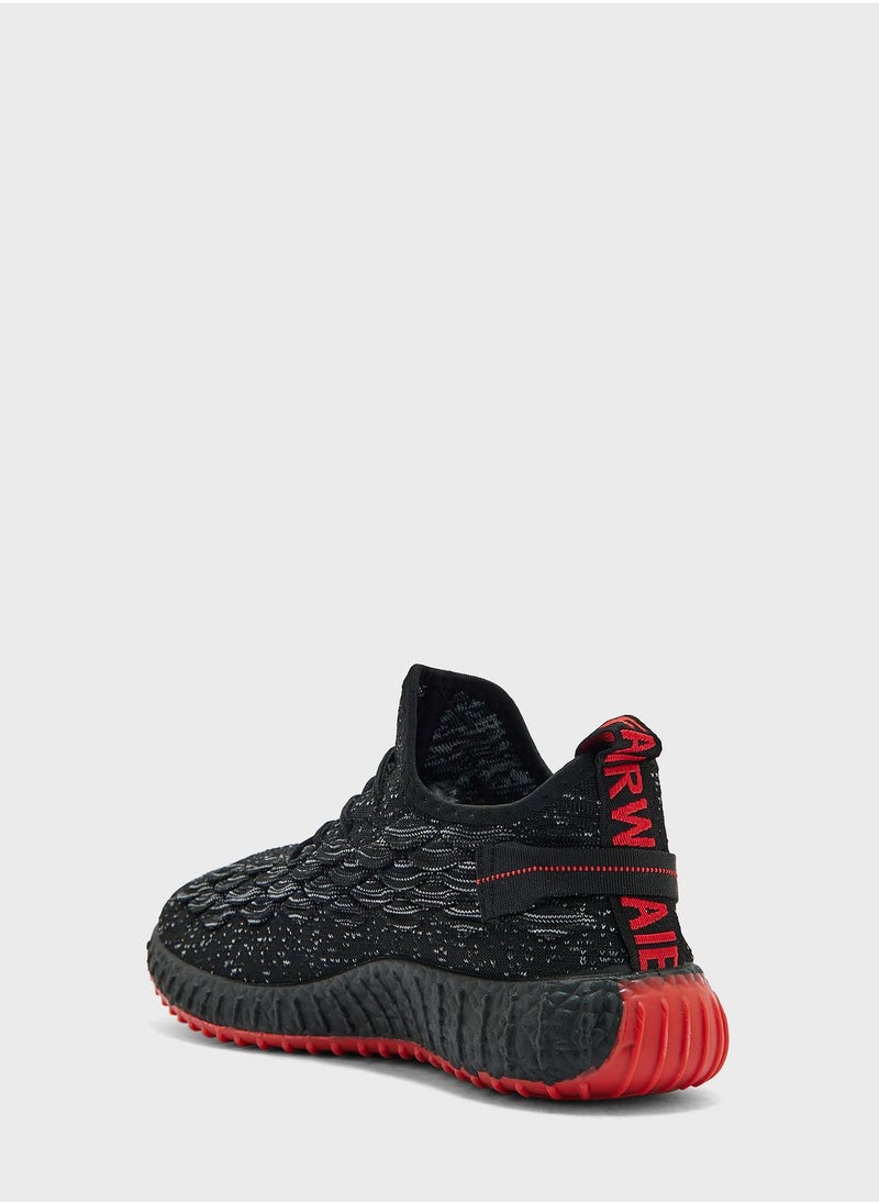 Geoomnii - Casual Lace Up High Top Sneakers - Image 1