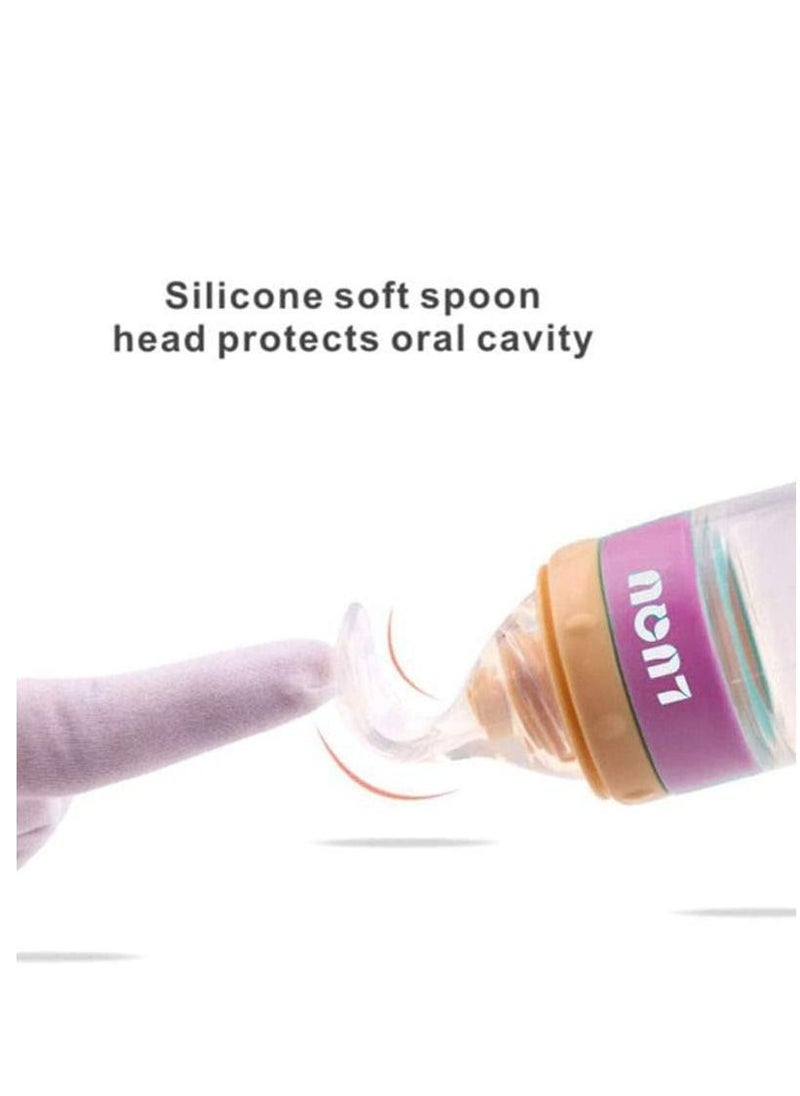 LuQu - Ultra-Soft Silicone Body Baby Food Spoon With Special Head And Dust Cover - Pack Of 5 - Image 1