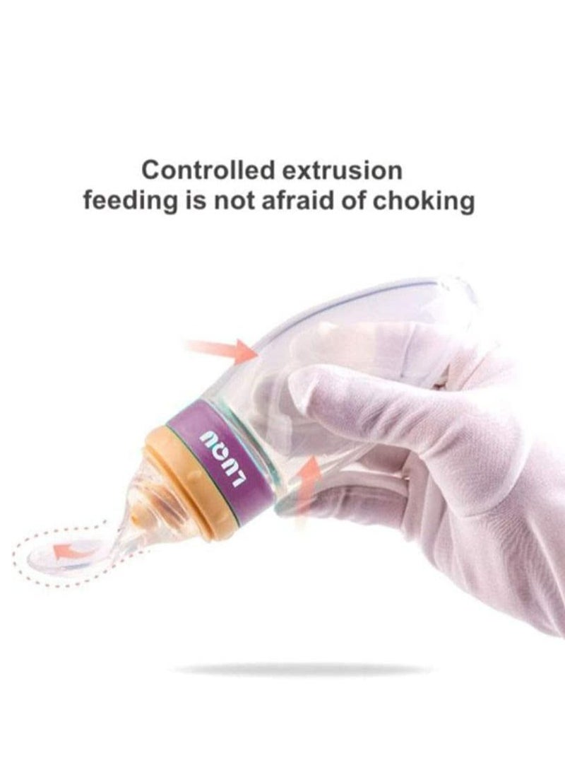 LuQu - Ultra-Soft Silicone Body Baby Food Spoon With Special Head And Dust Cover - Pack Of 5 - Image 1