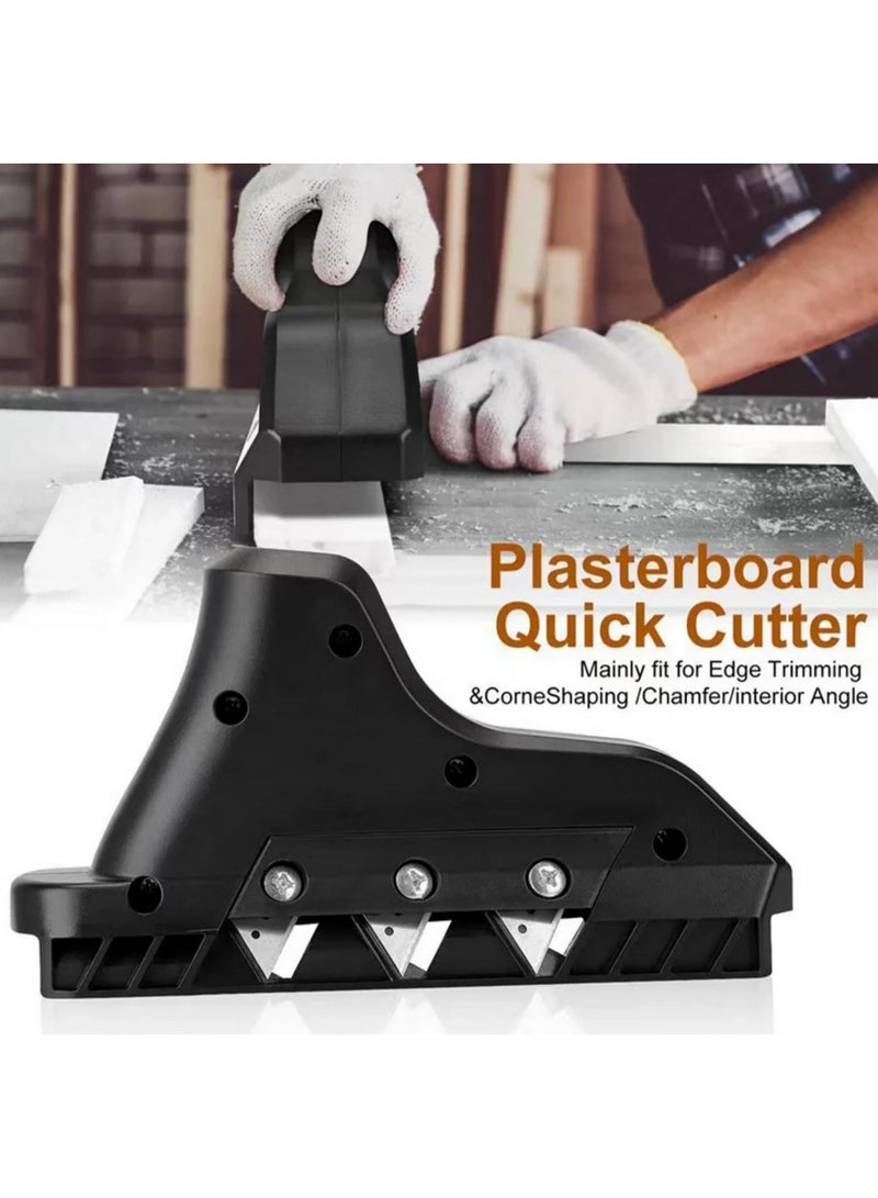 45°Plasterboard Chamfer Tool Drywall Corner Trimmer Right Angle Bevel Planer for Gypsum Board Edge Professional Hand Tool for Drywall Cutting and Edge Shaping - Image 5