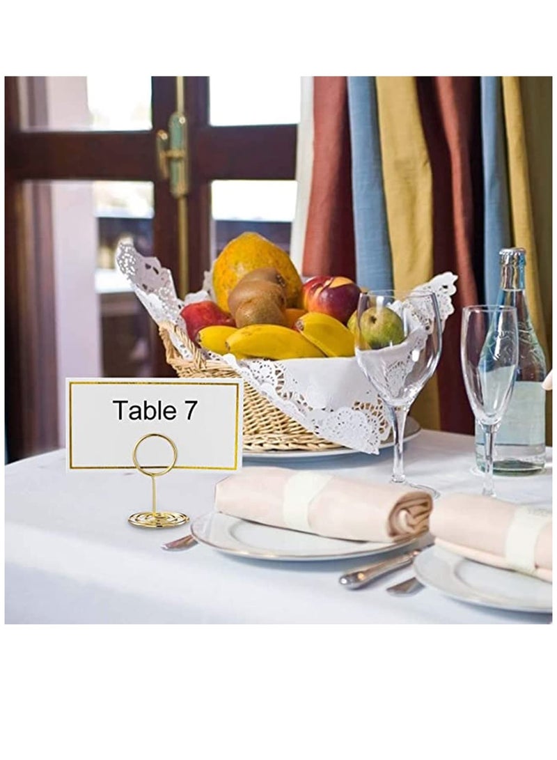 24 pcs Place Card Holder Memo Clip Photo Table Number Gold Holder, Stand, Paper Menu Stand - Image 3