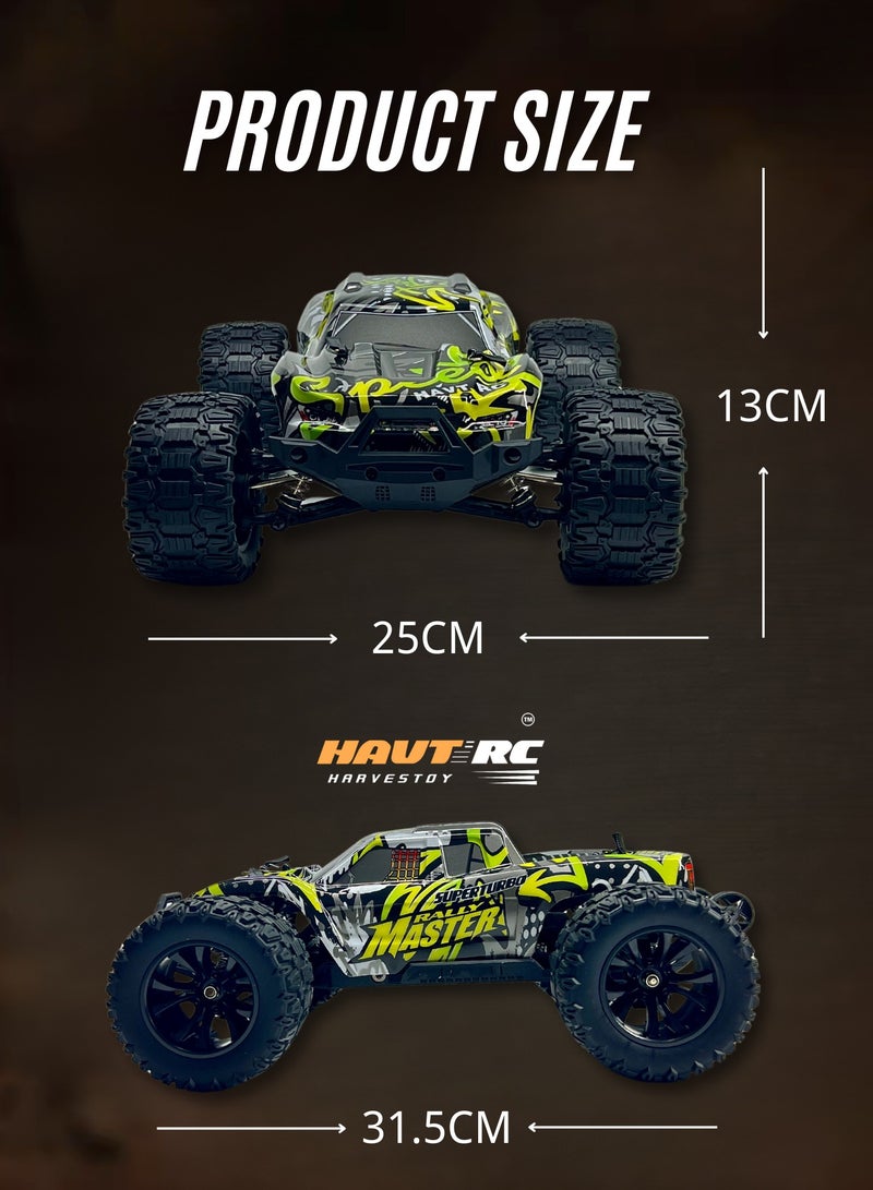 HAVT RC 1/14 Brushless  Romote Control Cars with LED Headlight for Beginners. Fast 60 km/h,4X4 Offroad .RC car for adults for kids.Toys Gifts