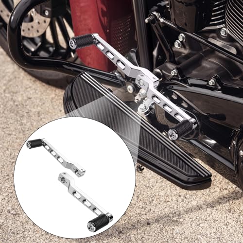 HEYOMOTOR Motorcycle Heel Toe Shift Lever Brake Pedals Shift Peg for Harley Davidson Softail Touring Road Glide Street Glide Levers Road King Glide Trikes Shifter Levers - Image 3