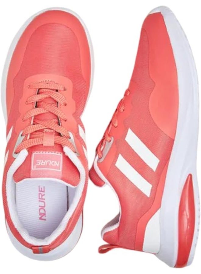 نديور أحذية نسائية NDURE مريحة | قابلة للتنفس | خفيفة الوزن | غير قابلة للانزلاق | للمشي | للجيم | للرياضة | للموضة | كاجوال | أحذية رياضية للفتيات - Image 4